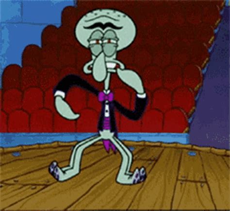 Share the best GIFs now >>>. . Squidward dancing gif